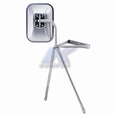 H3551 – K-SOURCE Exterior Mirror, OEM Replacement Single Chrome Manual Non-Foldaway Without Heated Mirrors Without Tu...